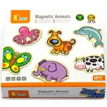 VIGA Dřevěné magnety 20 ks zvířátka