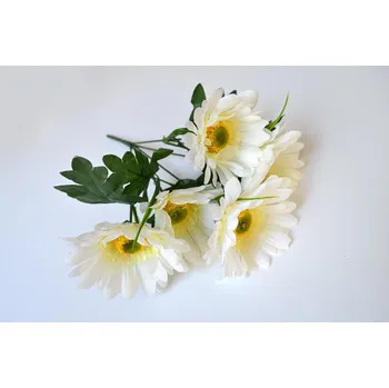 umělá květina Kopretina svazek, 5 květů, 30 cm