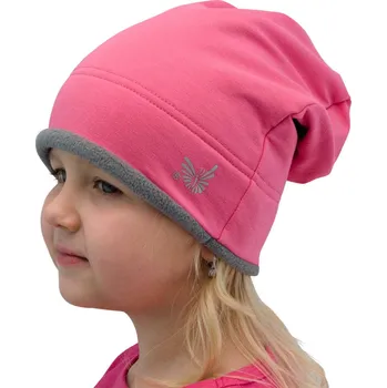 Módní doplněk ESITO | Zimní čepice spadená Růžová - růžová / 46 Barva: růžová