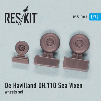 Plastikový model Reskit 1/72 DH.110 Sea Vixen wheels set (CYBERH,MPM)