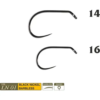Rybářský háček Muškařské háčky Traper Hikara LN01 vel. 14