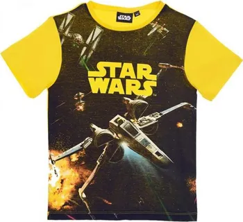 Chlapecké tričko Sun City Dětské tričko Star Wars X-Wing žluté 104