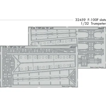 Plastikový model Eduard 1/32 F-100F slats (TRUMPETER)