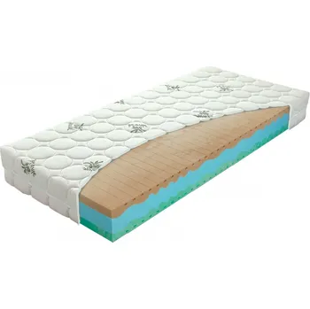 Matrace Materasso BIOGREEN MAXI - oboustranná matrace z přírodní pěny 90 x 200 cm, snímatelný potah