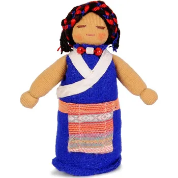 Panenka Dolls4Tibet Tibetská hadrová panenka Máma, 10 cm