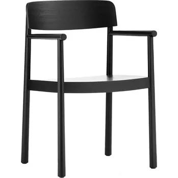 Jídelní židle Normann Copenhagen Židle Timb s područkami, black