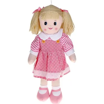 Panenka Hm Studio Textilní panenka 60 cm růžová/vzory