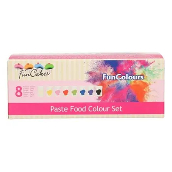 Potravinářské barvivo Funcakes Sada gelových barev 8 ks