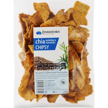 Chips Damodara Chipsy s chia semínky a rozmarýnem 100 g