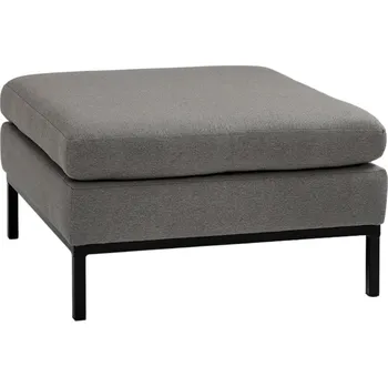 Taburet Nordic Design Ocelově šedá látková podnožka Samara