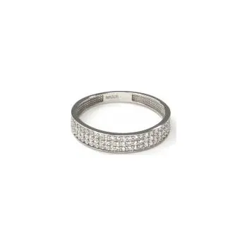 Prsten Prsten z bílého zlata se zirkony Pattic AU 585/000 1,40 gr ARP034001W-54