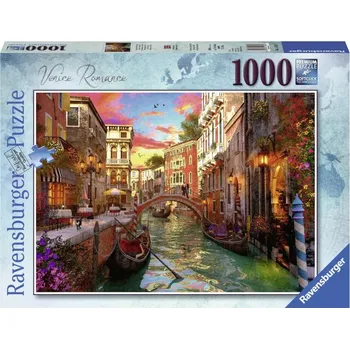 Puzzle Ravensburger Benátská romance 1000 dílků
