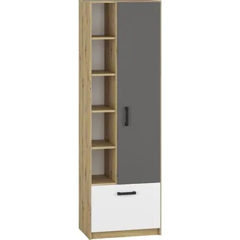 Botník Regál Fini 191cm Dub Artisan/Bílá/Antracit