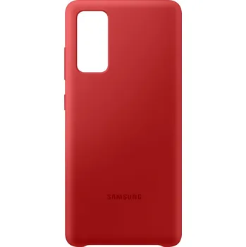 Pouzdro na mobilní telefon Samsung Silicone Cover pro Galaxy S20 FE červený