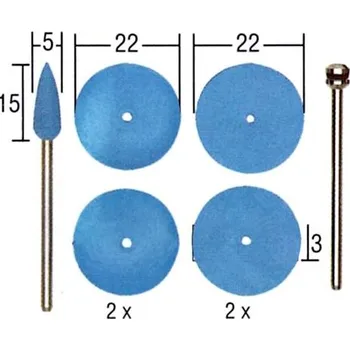 Proxxon Silikonová leštící tělíska, 6 ks, 28290
