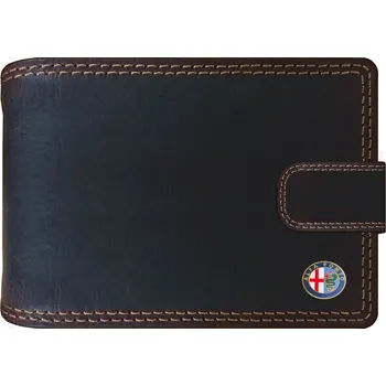 Peněženka ALFA - ROMEO kožená pánská peněženka hnědá RFID