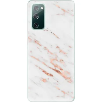 Pouzdro na mobilní telefon Odolné silikonové pouzdro iSaprio - Rose Gold Marble - Samsung Galaxy S20 FE