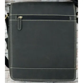 WILD Kožená Pánská Taška velká Trendy. 7730 V1m černá Barva: Černá