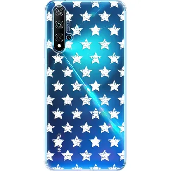 Pouzdro na mobilní telefon Odolné silikonové pouzdro iSaprio - Stars Pattern - white - Huawei Nova 5T