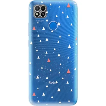 Pouzdro na mobilní telefon Odolné silikonové pouzdro iSaprio - Abstract Triangles 02 - white - Xiaomi Redmi 9C