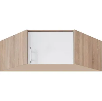 Racková skříň Nástavec Skříň Smart SRN4 95 cm dub sonoma/bílá