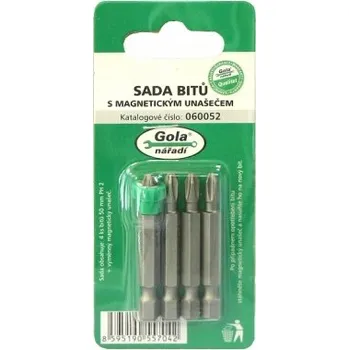 Bit Sada bitů PH 2 - 50 mm Gola s magnetickým unašečem č. 060052