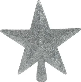 Vánoční dekorace Eprodoma Hvězda stříbrná 19 cm