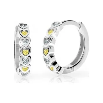 Náušnice Cutie Jewellery Dětské naušnice zlaté Cutie C3340 Yellow