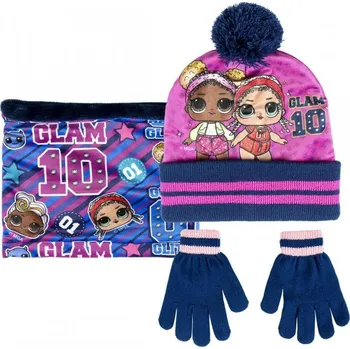 Čepice Cerdá Souprava čepice, nákrčník, rukavice L.O.L. Surprise Glam