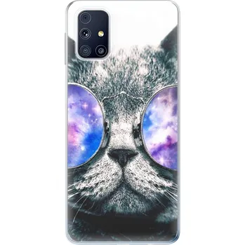 Pouzdro na mobilní telefon Silikonové pouzdro iSaprio - Samsung Galaxy M31s - Galaxy Cat (Odolný silikonový kryt, obal, pouzdro iSaprio - Samsung Galaxy M31s - Galaxy Cat - skvělá ochrana a pružnost, stylový UV potisk, lehkost, tiskne se v České republice)