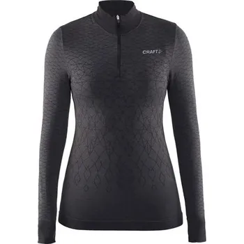 Dámská móda dámské funkční triko s dlouhým rukávem CRAFT - Warm Wool Comfort W - černé (Craft Warm Wool Comfort W 1904483-9999)