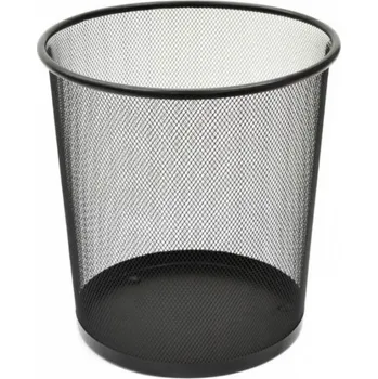Odpadkový koš Drátěný koš na papír malý - černý - DKC1397