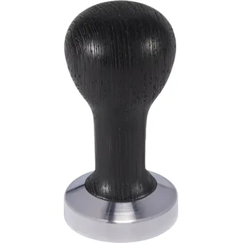 Buna café tamper, wenge, olej, 51 mm, nerez mat, plochý
