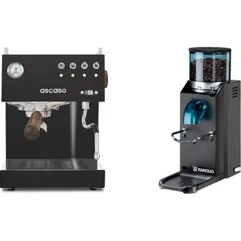 Set domácích spotřebičů Ascaso Steel UNO PID, Black&Wood + Rancilio Rocky Doserless,…