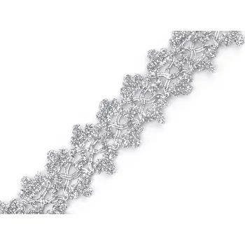 Leonský prýmek, barva 2 stříbrná