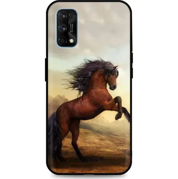 Pouzdro na mobilní telefon Kryt Realme 7 Pro silikon Brown Horse (obal neboli pouzdro na Realme 7 Pro)