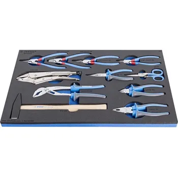 Skříňka na nářadí Sada kleští a zámečnické kladivo, UNIOR, 11 ks