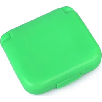 Cestovní šitíčko v plastovém pouzdře, barva 5 zelená neon