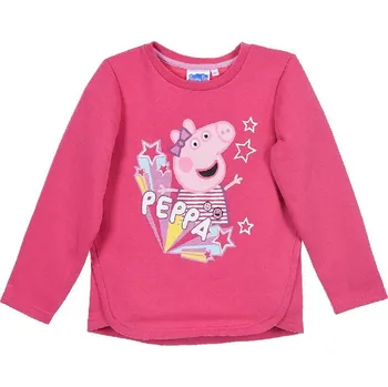 Dívčí mikina Dívčí růžová mikina Peppa Pig Velikost: 128