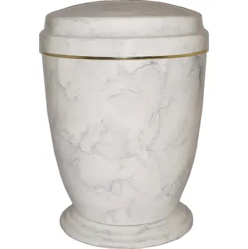 Smuteční dekorace Obal na urnu hliník, bílý mramor