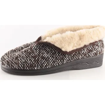 Dámské pantofle Dámské pantofle Adanex 14681 zateplené hnědá 38