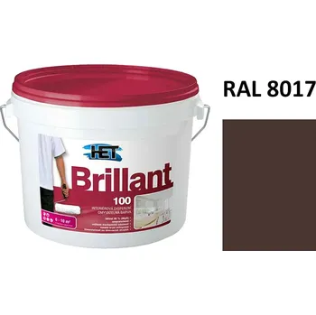 barva na zeď BRILLANT 100 | 3 kg | interiérová tmavě hnědá barva | odstín RAL 8017