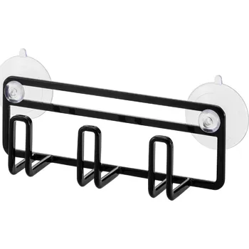 podložka do dřezu Yamazaki, Držák houbiček 4903, široký | černý