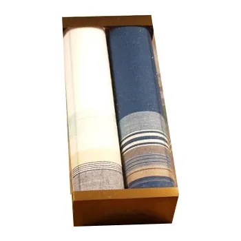 Látkový kapesník xcena Kapesníky pánské 2ks krabička