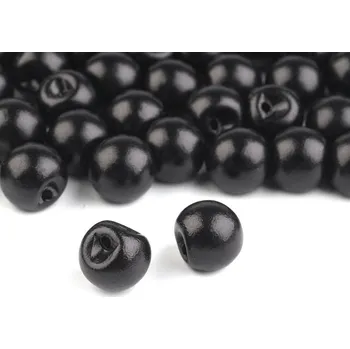 Knoflík Perla k našití / knoflík Ø8 mm, barva 3 černá