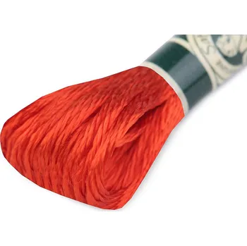 Příze Vyšívací příze DMC Mouliné Satén, barva S606 Fiesta