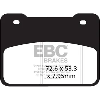 Brzdová destička Brzdové destičky EBC SFA627