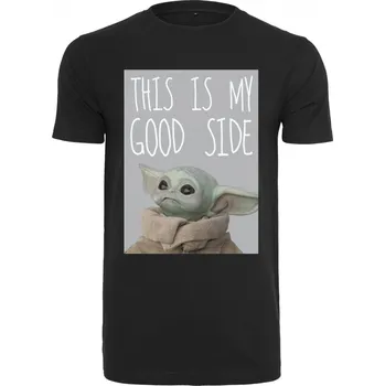 Pánské tričko Tričko Star Wars Baby Yoda Good Side Tee - black XS