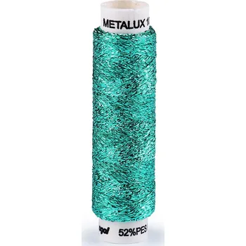 Nit Nitě vyšívací 100 m Metalux, barva 626 tyrkys mořský