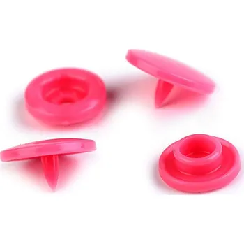 Plastové patentky / stiskací knoflíky vel. 18", barva 18 B47 pink